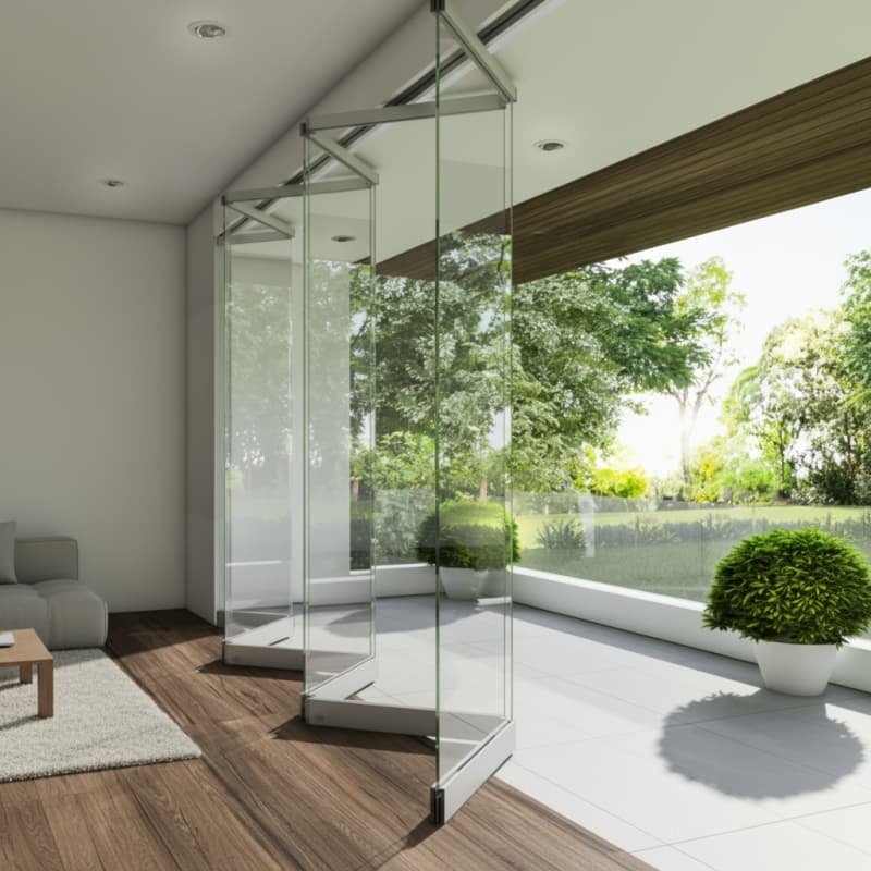 Frameless Folding Doors