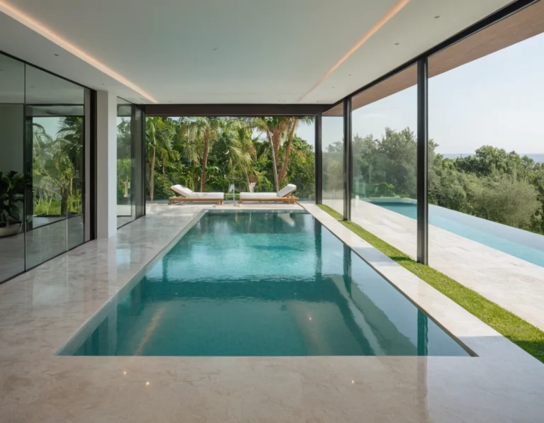 Indoor pool pavilion